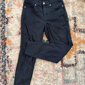 Madewell Women's Black High-Rise Skinny Jeans 28